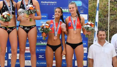 Sofía González y Daniela Álvarez, bronce en el Europeo sub18 de Vóley Playa