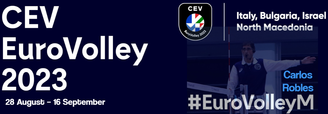 Carlos Robles en el EuroVolley Masculino 2023