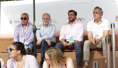 Alejandro Blanco asiste a las semifinales del VW Beach Pro Future de Madrid