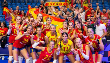 Importante victoria de las Leonas del Vóley ante Finlandia en el #EuroVolleyW