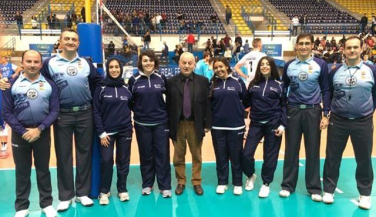El equipo arbitral en Melilla