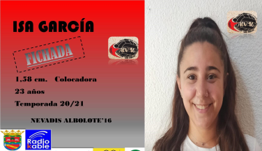 Isa García completa la pareja de colocadoras en Albolote CV’16
