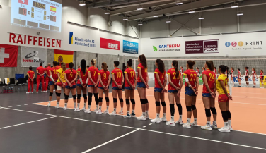 España cae ante Suiza en su preparación para el #EurovolleyW 