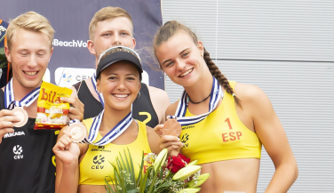 Tania Moreno y Daniela Álvarez, bronce en el Europeo sub20