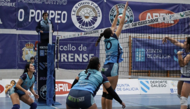 Aceites Abril Voley Ourense continúa en la senda de la victoria