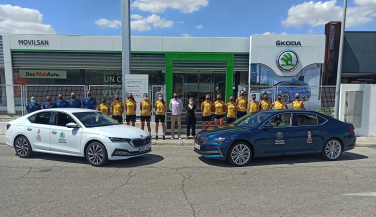 Movilsan Skoda Guadalajara proporciona vehículos a las Leonas del Vóley