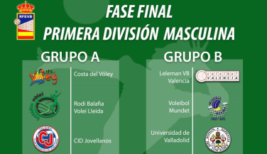 Primera Masculina conoce los equipos que conforman los dos grupos para la Fase Final 